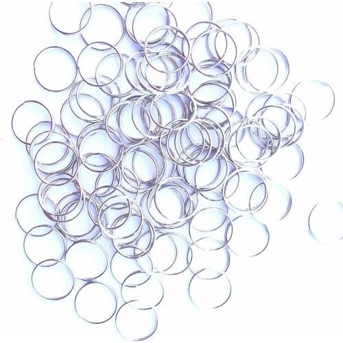 Top Quality 8000pcs/lot 11mm Chrome Stainless Steel Round Rings, Beads Curtain Accessories Lighting & Curtain Metal Connectors