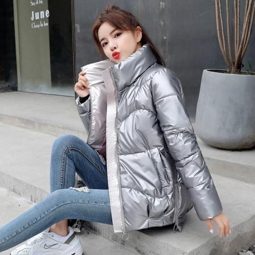 Bright Face Womens Parka Jacket 2020 New Fashion Winter Coat Womens Clothing Short Loose Wild Women Down Cotton Jacket