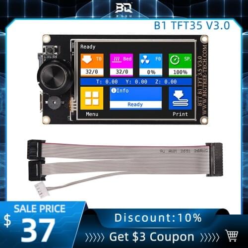 BIQU B1 TFT35 V3.0 Touch Screen 3.5Inch Wifi 12864 LCD Smart Display controller VS MKS TFT35 For SKR V1.4 Turbo 3D Printer B1