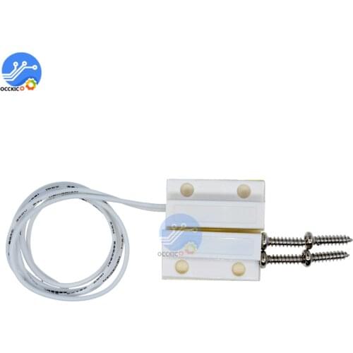 1 pair MC-38 wired door and window sensor magnetic alarm switch home alarm system Home security Self-defense Normally closed