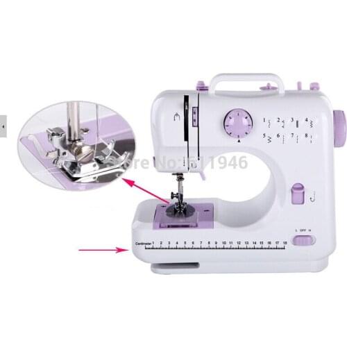 1PC 505A Multi-function 8 Kinds of Trajectory Mini Electric Sewing Machine Replaceable Presser Foot