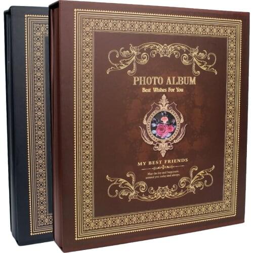 Storage Scrapbooking Boxed Album Photo Album Frame Picture Case 6 Inch For Kids Children 500 Pockets Vintage Photo Albums