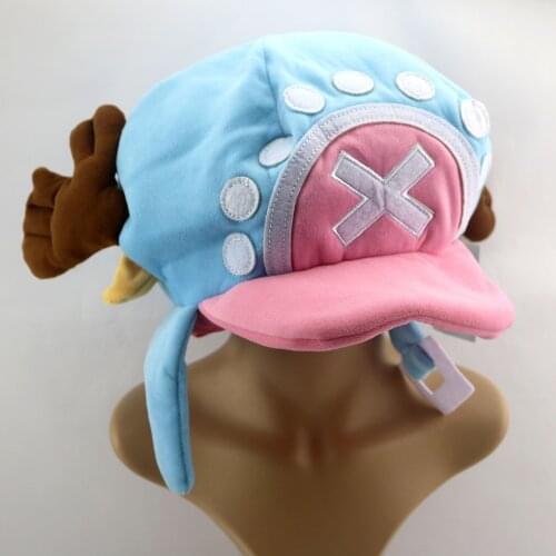 Anime One Piece Luffy Plush Toy Tony Machete Plush Cotton Warm Winter Hat Cartoon Second Generation Chopper Hat Cosplay Unisex
