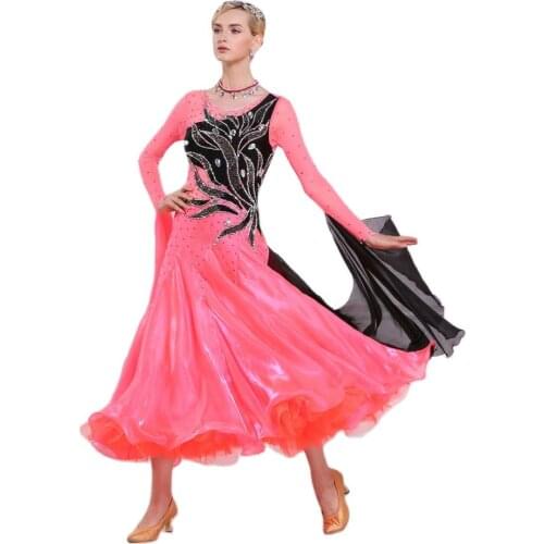 B-16213 New! costumes ballroom dance dress for women competition dresses standard dress white dancing clothes for sale