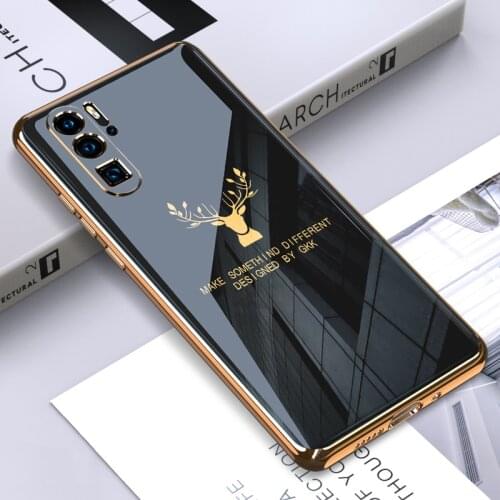 GKK Luxury Plating Pattern Soft TPU Case For Huawei P Smart Z Y9 Prime 2019 P20 P30 Pro Case Fashion Anti-knock Shockproof Cover