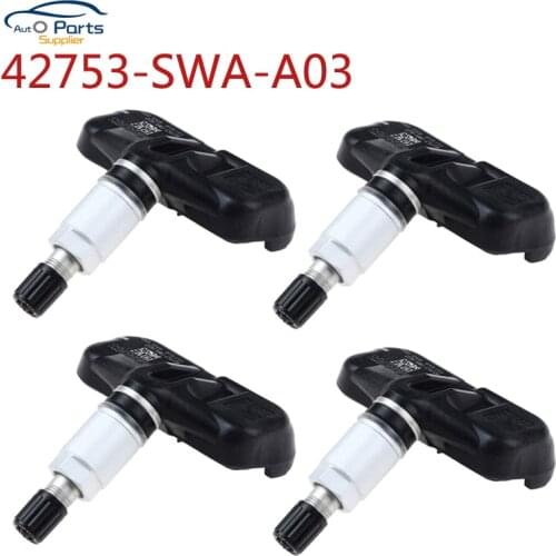 4pcs 42753-SWA-A03 Tire Pressure Sensor For Honda Accord EX EXL 42753SWAA03 PMV-108M PMV108M Tire Monitoring TPMS Accessories