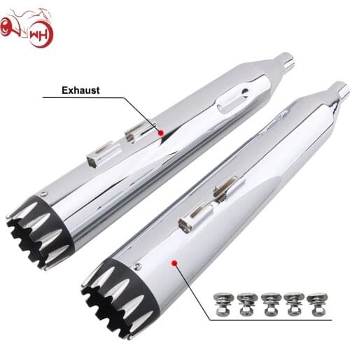 For Harley 1995-2016 Touring Models Street Electra Road Glide King Ultra Classic Motorcycle 4.5" Exhaust Pipes Mufflers Slip-On