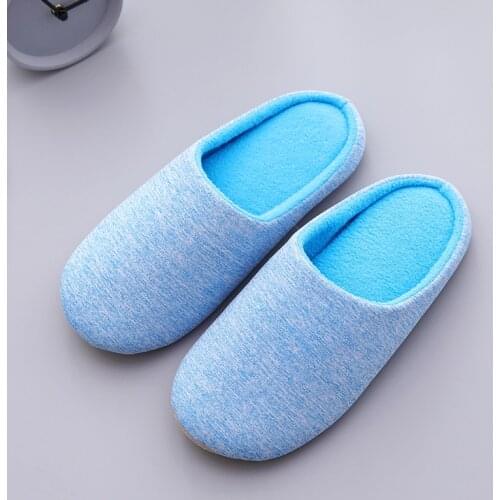 Indoor Home Cotton Slippers for Men/women Autumn and Winter Warm Half-pack with Soft-soled Slippers Indoor Silent Slides