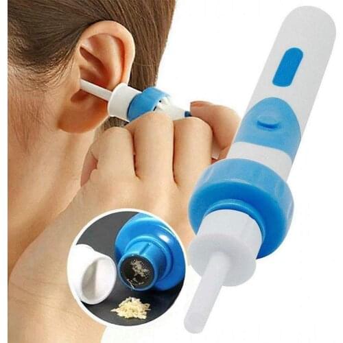 Electric Cordless Safe Vibration Painless Vacuum Ear Wax Pick Cleaner Remover Spiral Ear-Cleaning Device Dig Wax Earpick