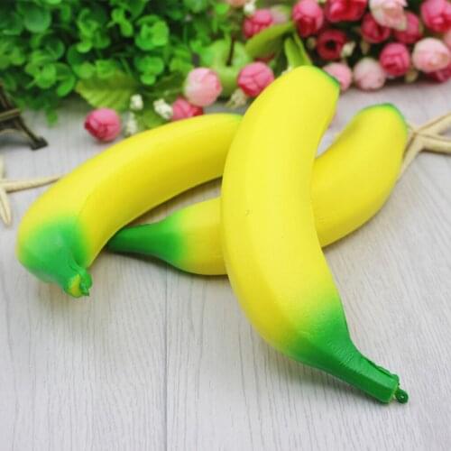2 Pcs Artificial Bananas Fake Fruit Simulated Bananas Decorative Photography Props Home Party Wedding Decoration