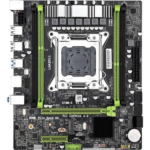 JINGSHA USB2.0 PCI-E 16X LGA2011 M-ATX X79M-S 2.0 Motherboard for NVME M.2 SSD Support REG ECC Memory for Xeon E5 Processor