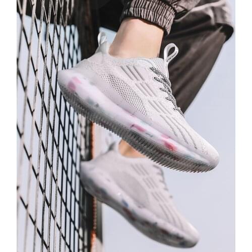 Mens color matching casual shoes air cushion sports shoes cool mens shoes outdoor lace-up vulcanized shoes