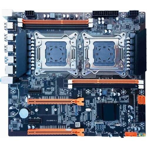 X79 Computer Motherboard, DDR3 LGA 2011 Pin 4 Memory Slots, Support 4X32G Motherboard Package for Desktop