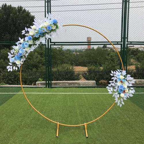 Circle Wedding Arch Background Wrought Iron Shelf Decorative Props DIY Round Party Background Shelf Flower with Frame