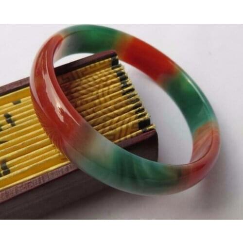 Fashion Natural Colors Jade Bangle Bracelet Charm Jewellery Fine Accessories Hand-Carved Gifts for Women Men