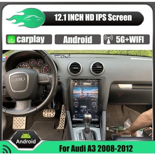 12.1 inch Android 128G Radio Touch screen Multimedia DVD Player For Audi A3 2008-2012 GPS Navigation Car Stereo reciever