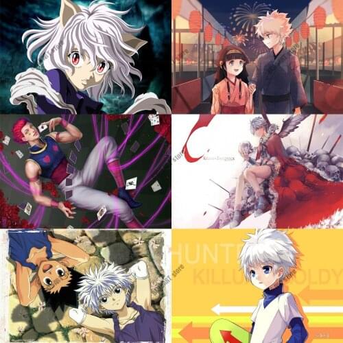 DIY 5D Diamond Painting Hunter X Hunter Japanese Anime Cross Stitch Kits Full Drill Embroidery Diamond Mosaic Home Decor Gift