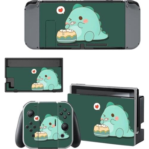 Kawaii Green Dragon Nintendo Switch Skin Sticker NintendoSwitch stickers skins for Nintend Switch Console and Joy-Con Controller