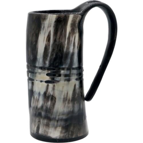 Natural Ox Horn Handmade BeerTankard Viking Drinking Horn Mug Beer Horn Drinking Mug
