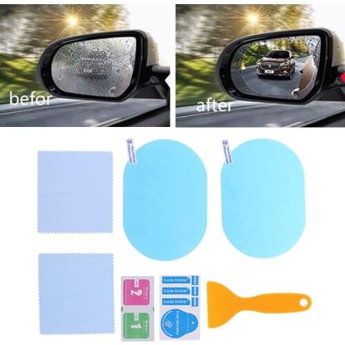 New 1 Pair Vehicle Car Truck Anti Water Mist Films Anti-fog Coating Rainproof Rearview Mirror Protective Film Car Accessories
