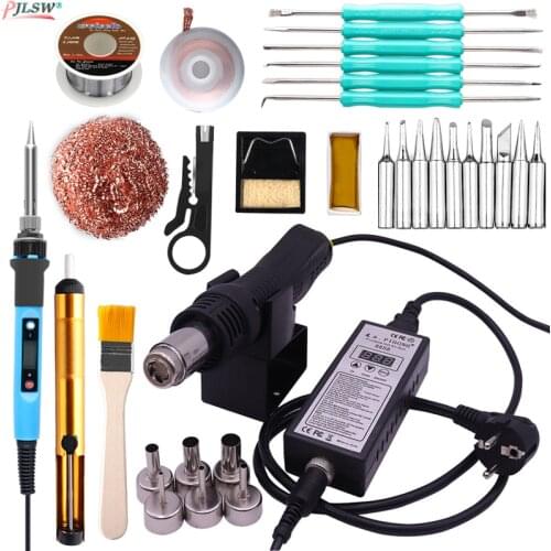 8858 Soldering Station Portable Hot Air Gun BGA Rework Solder Station Hot Air Blower Heat Gun Intelligent Detection LCD Repair