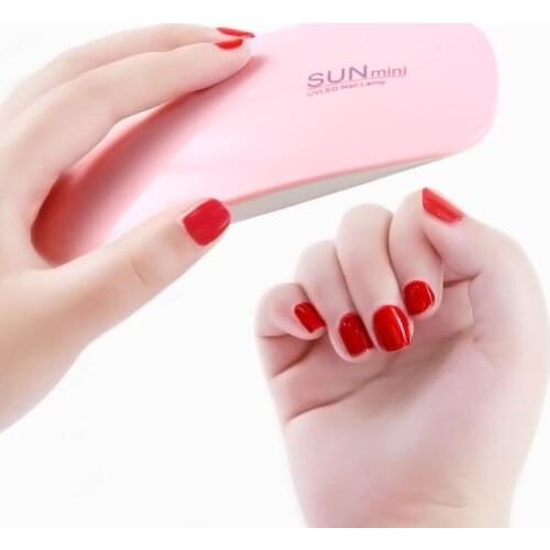 Portable Mini 6W Nail Dryer LED UV Lamp Micro USB Charges Gel Varnish Nail Polish Curing Machine Manicure Lamps Nail Art Tools