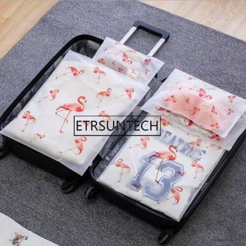 Transparent Plant Flamingo Cosmetic Bag Travel Makeup Women Zipper Make Up Organizer Storage Pouch Toiletry Wash Kit Beauty Bath