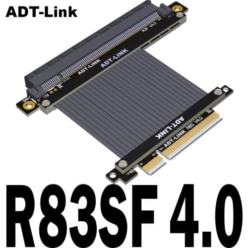 4.0 PCIe Riser Cable, 4.0 X8 X16 PCI Express Riser Extender, GUP Riser Cable for Graphics Card Vertical Mount Updated