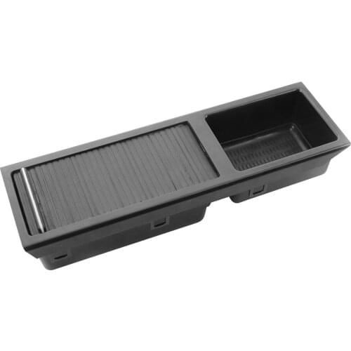 Center Console Storage Compartment Tray with Sliding Blind Roller Cover for BMW 3 Series E46 51167038323 Automobile Accessories