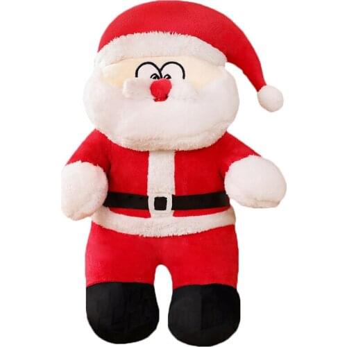 1PC 25/35/50cm Cute PP Cotton Stuffed Soft Santa Claus Plush Toys Creative Dolls Kids Christmas New Year Gift Children Present