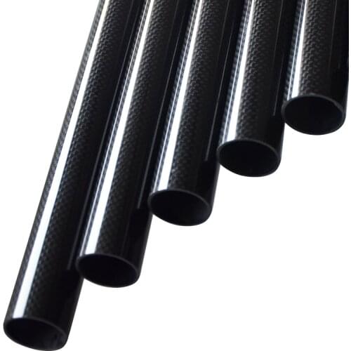 1PCS Special carbon fiber tube drone accessories OD4mm8mm12mm20mm30mm40mm length 500mm factory direct sales CNC cutting