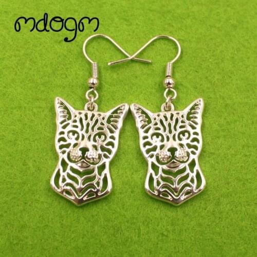 2021 Cute Bengal cat Animal Pendant Drop Earrings Golden Kawaii Funny Summer Gift For Women Girls Woman Ladies ET005