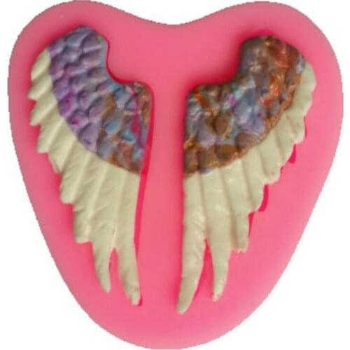 3D Angel Wings Silicone Cake Molds Soap Chocolate Mould Kitchen Baking Clay Mould Cookware Tool Fondant Decoration Mold A021