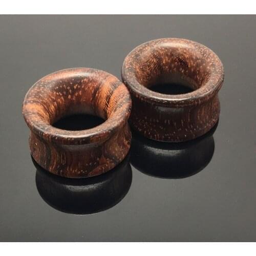 8mm-20mm 1 Pair /Lot Classic Natural Wood Ear Tunnel Piercing Flesh And Plugs Hollow Ear Expander Gauges