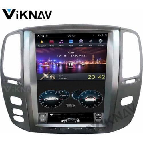 Android Car GPS navigation for-Lexus LX470 2004 2005 2006 DVD multimedia player 12.1 inch auto GPS radio head unit tape recorder