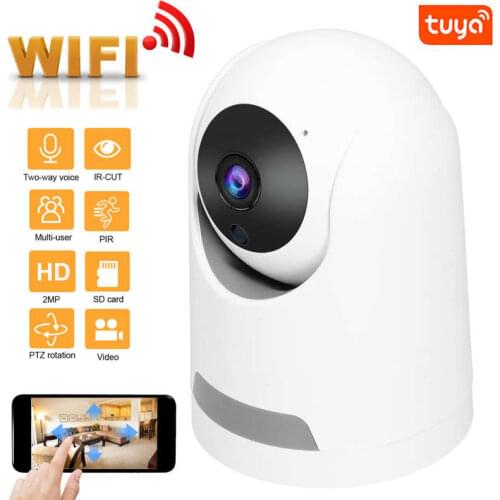 Wireless Camera WIFI 1080P HD Mobile Remote Control Night Vision for Tuya Household 100-240V