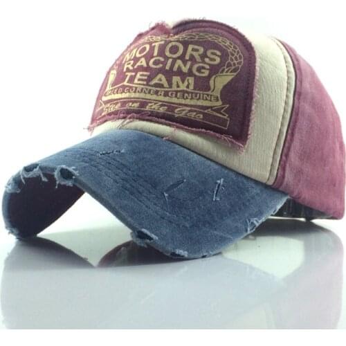 Washed Cotton Retro Baseball Cap Letter Snapback Hat For Men Fitted Caps Women Casual Casquette Dad Bone gorra hombre