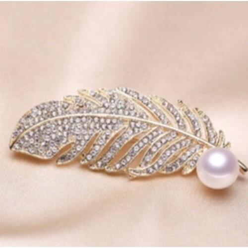 DIY Brooch Pin Mountings Findings Settings Base Women Accessories for Pearls Agate Jade Crystal Beads