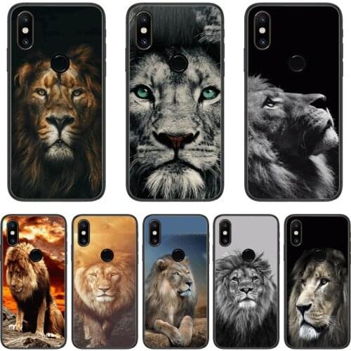 Fierce lion Phone Case For xiaomi M2 C3 X3 F2 Lite NFC 6 5 x Poco k30 Pro Anime Black Cover Silicone Back Pretty
