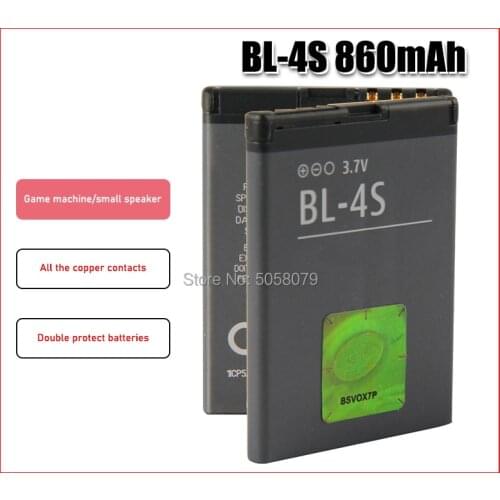 BL-4S Battery Mobile Phone Battery For Nokia 2680s 3600s 3602S 3710f 3711 6202c 6208c 7020 7100s 761 battery