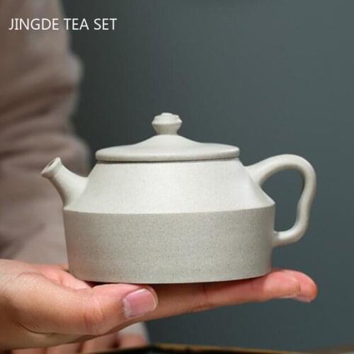 Chinese Yixing Tea Pots Raw Ore Section Mud Purple Clay Teapot Beauty Kettle Boutique Teaware Tea Ceremony Gifts Drinkware 190ml