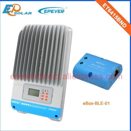 MPPT Solar system charger controller EPEVER Factory direct supply ET6415BND 60A 60amps ble eBOX 48V battery charging