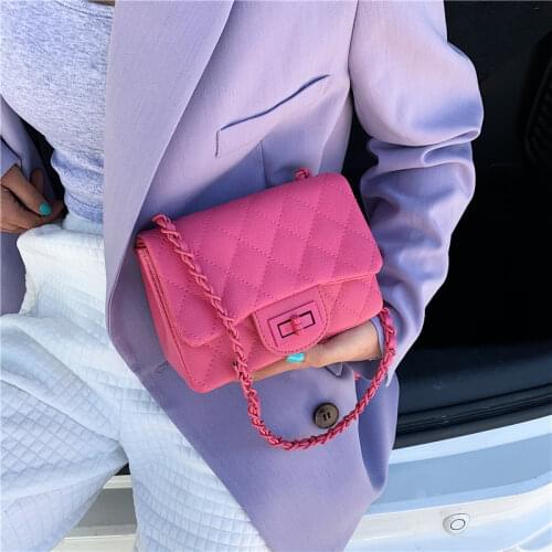Luxury Design Lingge PU Leather Shoulder Bag Summer All-match Small Flap Bag for Women Elegant Crossbody Purses Messenger Bag