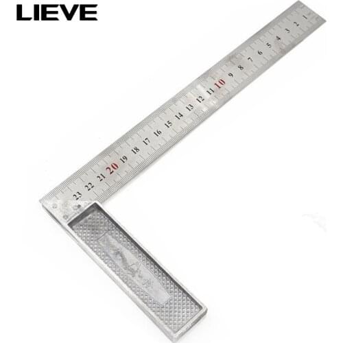 Aluminum alloy square ruler right angle 90 Turning ruler Woodworking ruler Steel turning ruler measuring tools gauge