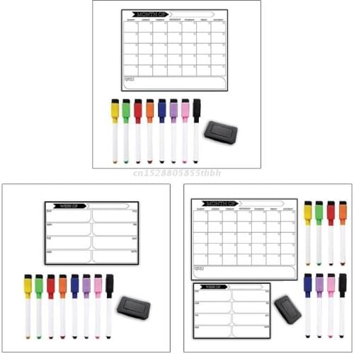 Magnetic Calendar Pasteboard School Week Month Schedule Plan Arrangement Equipments Message Whiteboard School Supplies