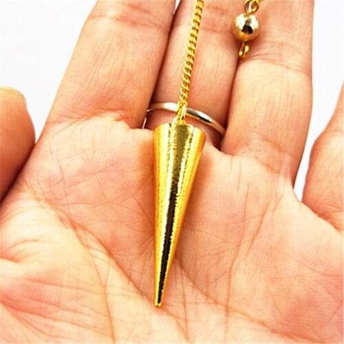 Metal pendulums for dowsing pend pendulum Metal brass energy therapy vintage witch pendant spirit swing divination hypnosis
