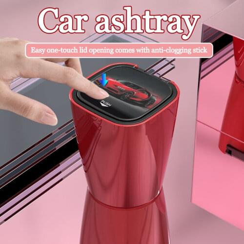 Multi-layer liner stainless steel liner imitation glass shell car supplies car car car ashtray