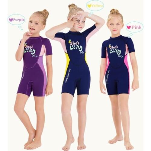 2.5MM Neoprene Shorty Wetsuit For Children Scuba Diving Suit Swimsuits Thickened Warm Suits Surfing Swim Snorkel Child Swimwear
