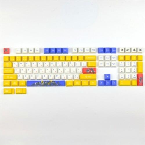 Mechanical Keyboard PBT Mecha Small Set Keycaps Japanese Root Dye Subbed OEM Profile For MX Gateron Switch Keycap Replacement