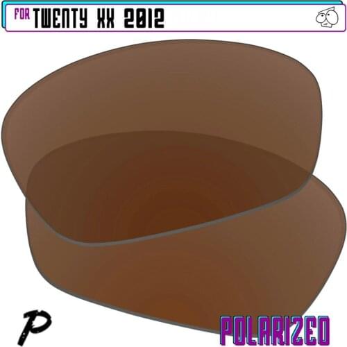 EZReplace Polarized Replacement Lenses for - Oakley Twenty XX 2012 Sunglasses - Brown P